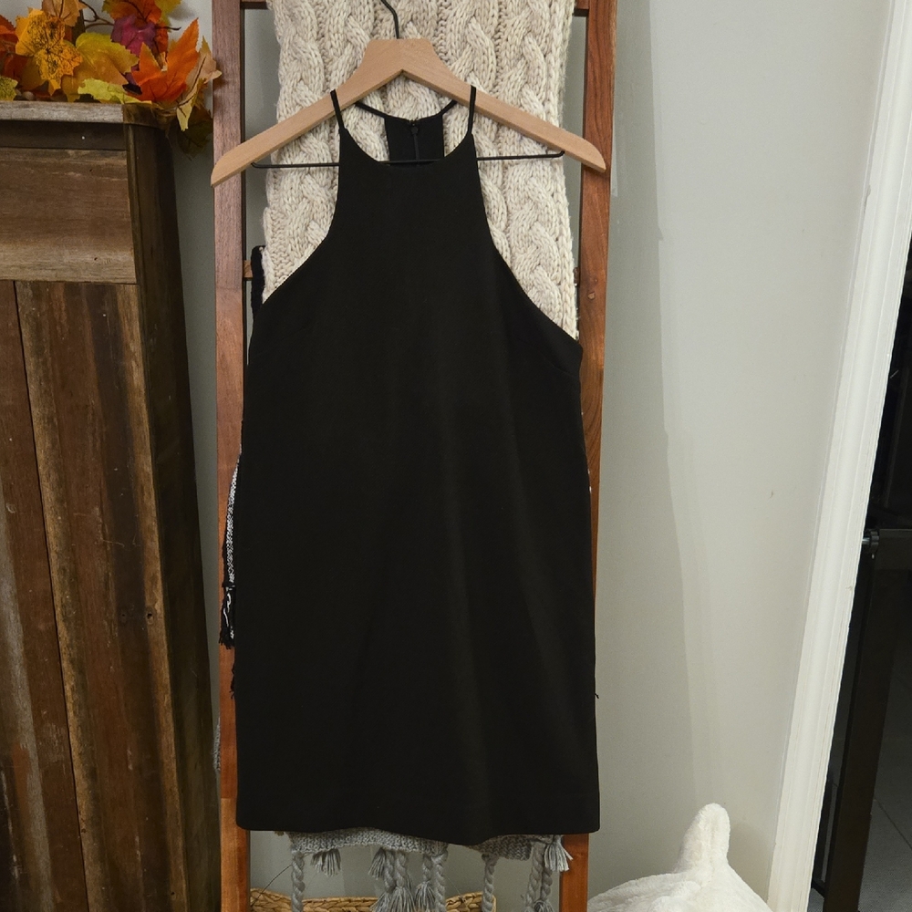 silence + noise Black High Neckline Dress